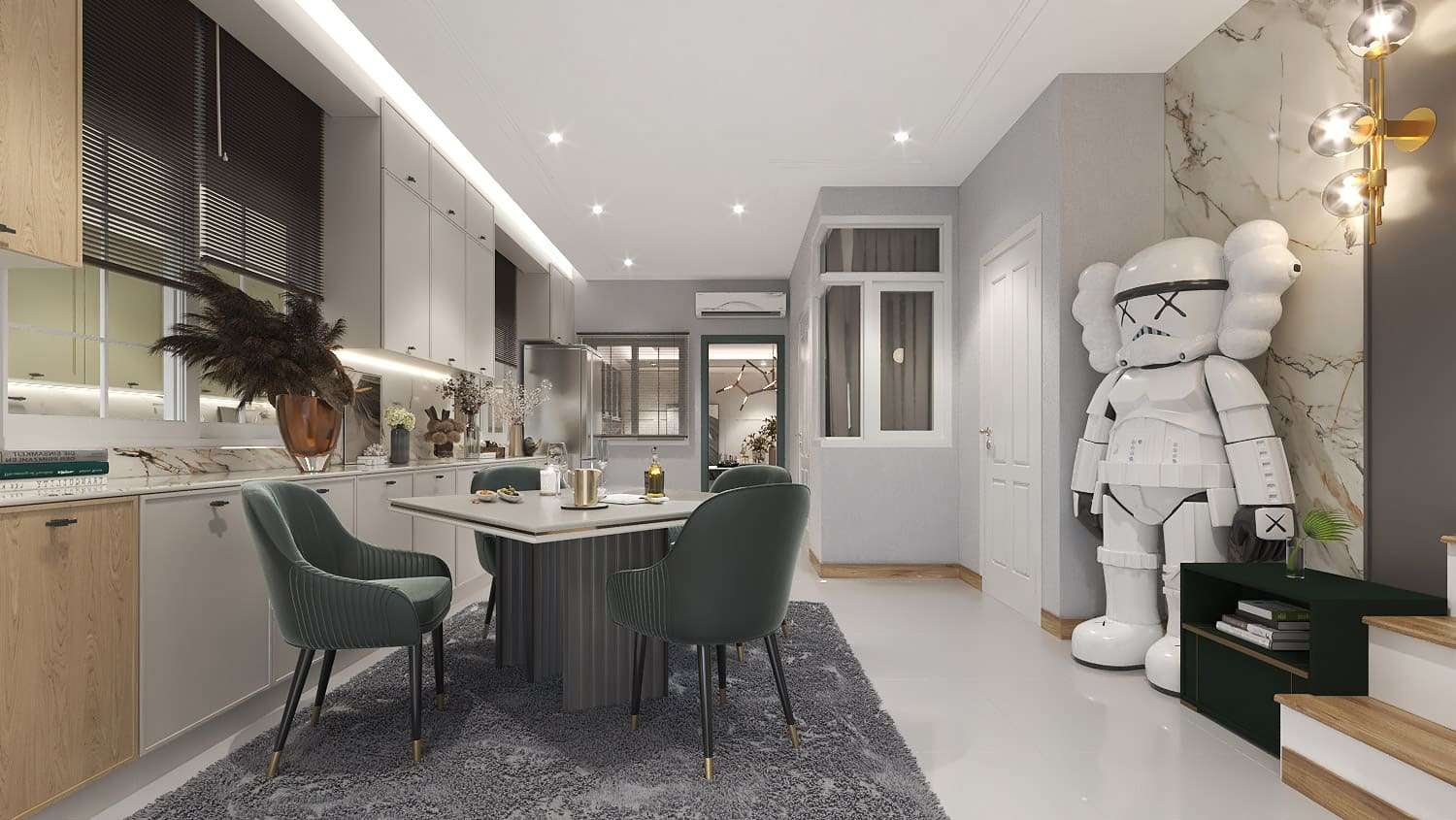 ผลงานออกแบบ บ้าน GOLDEN CITY SATHORN โดย a7design